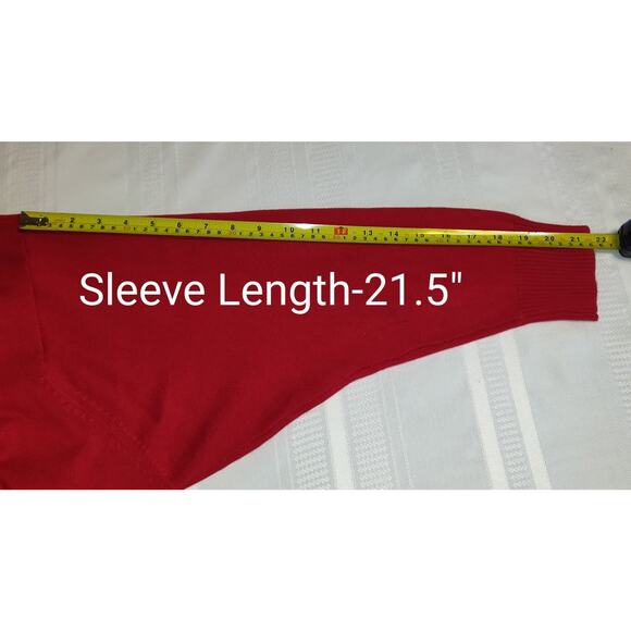 Bob Mackie Wearable Art Sweater PLUS Sz 3X Red Sequinned Embellishments QVC - Picture 15 of 16